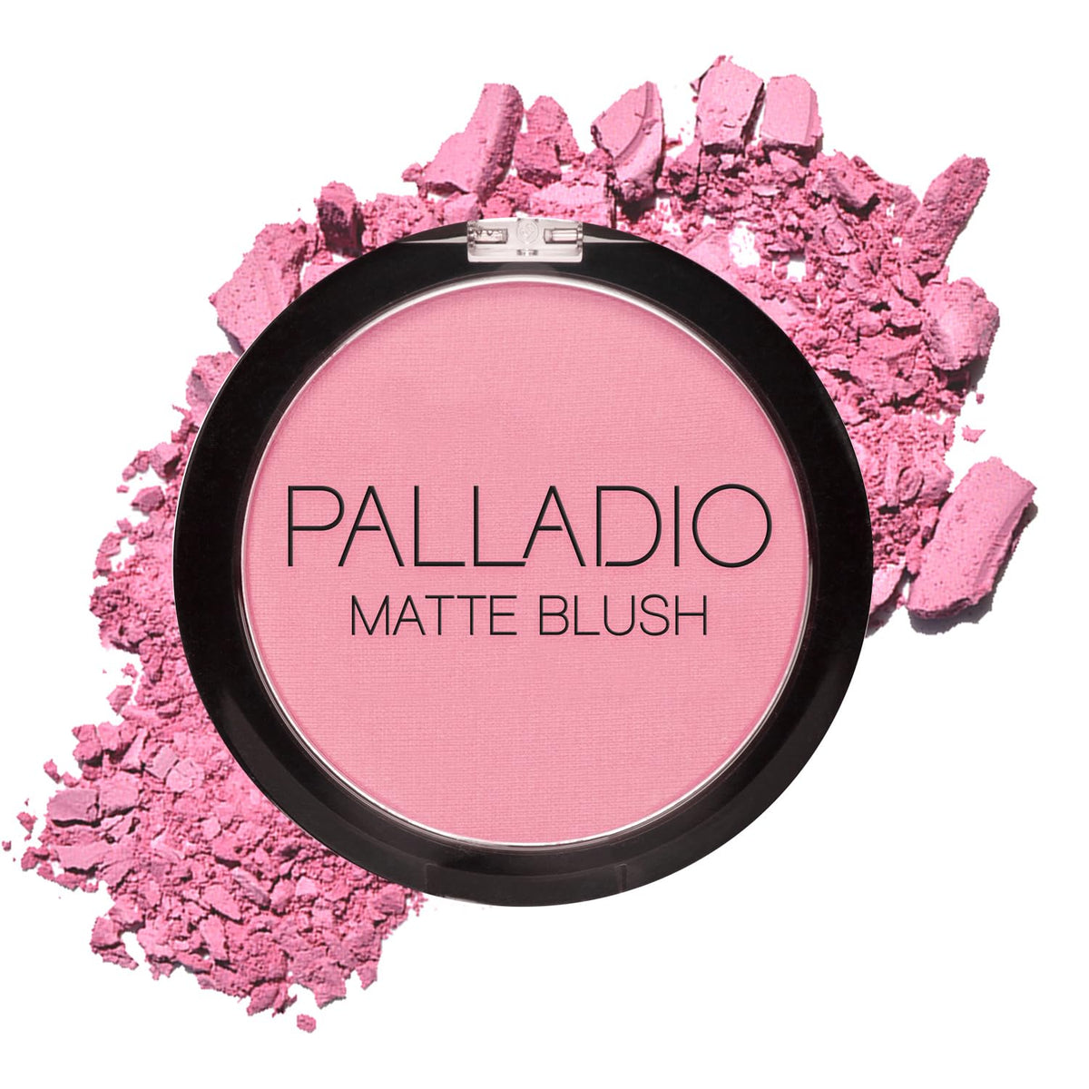 Palladio compact front view showing berry pink shade and clean-beauty appeal