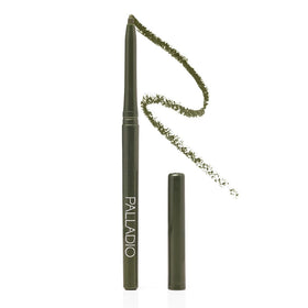 Palladio olive eyeliner front view showing slim retractable tube and color