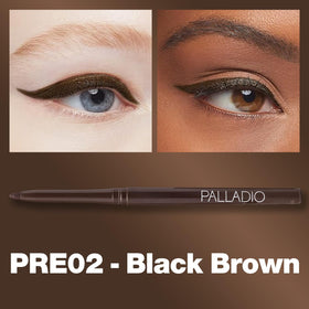 Palladio twist-up pencil detail showing mechanism and convenience for travel