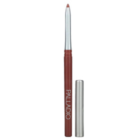 Palladio retractable lip liner front tube showing packaging and shade, ideal for easy storage