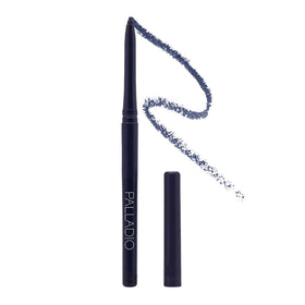 Palladio retractable pencil front showing deep blue shade and sleek tube benefits
