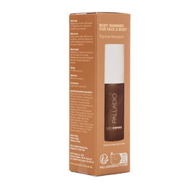 Palladio bottle beside common items showing compact travel-friendly benefit
