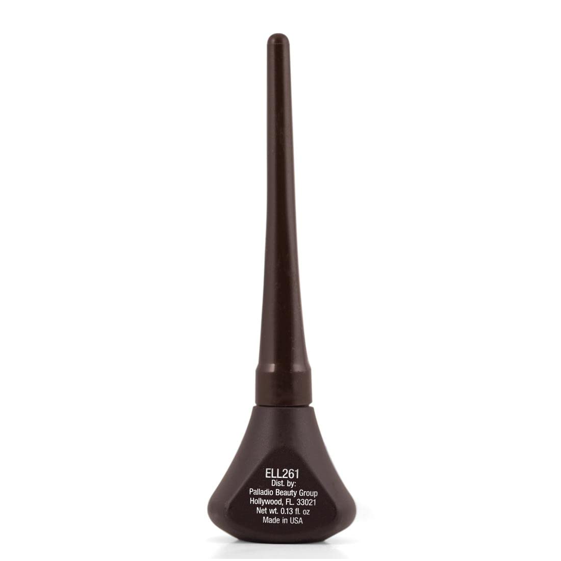 Palladio eyeliner next to a coin showing compact travel-friendly size