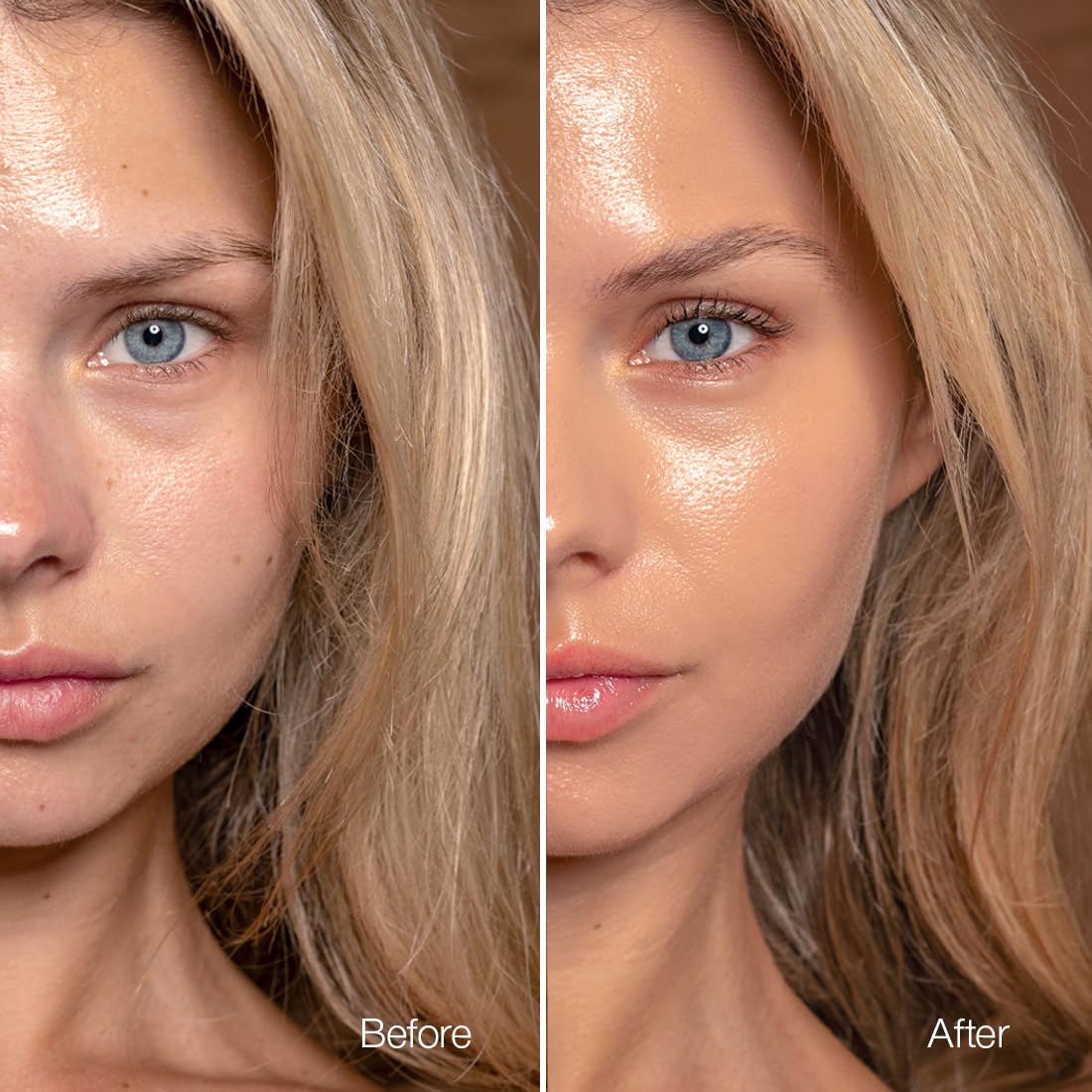 Palladio product being blended with fingers to show easy application benefits