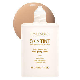 Palladio front packaging showing shade Medium Sand and product benefit