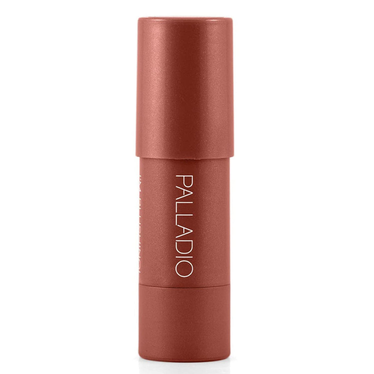 Palladio stick beside a compact makeup bag for travel convenience