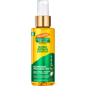 Palmer's bottle front view showing repair oil and benefits