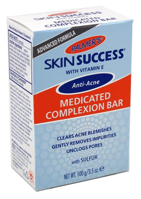Palmer's bar lathered into foam demonstrating gentle cleansing and oil control