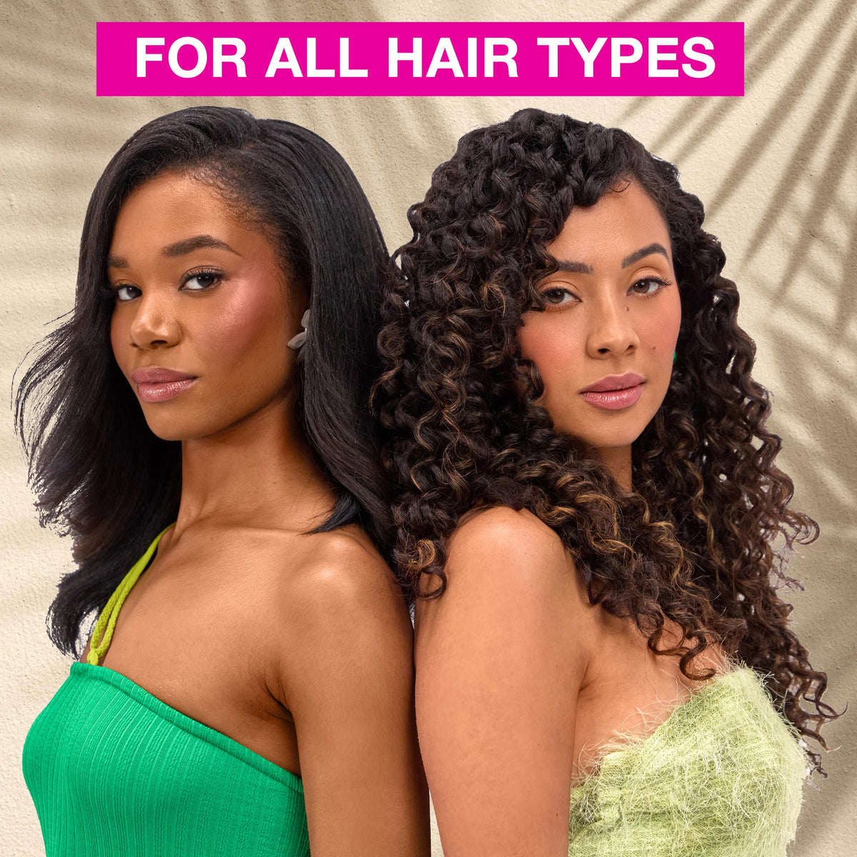 Palmer's before and after hair strands showing improved smoothness and shine