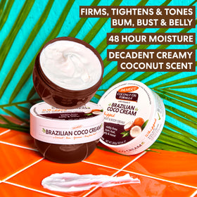 Palmer's close-up of whipped texture illustrating cushiony application and smooth skin benefit