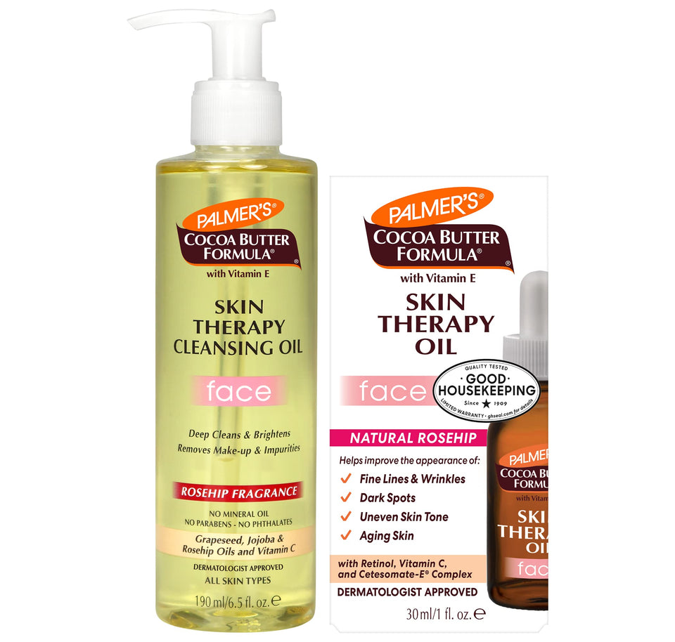 Palmer's bundle front packaging showing both oil products and benefits