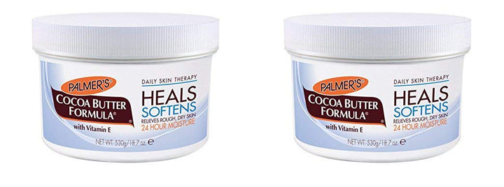 Palmer's two-jar pack front view showing label and size, promotes long-lasting hydration