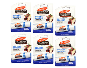 Palmer's lip balm front pack showing six tubes for consistent moisture