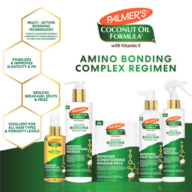 Using hot tools after applying Palmer's masque to show heat protection benefit up to 450°F