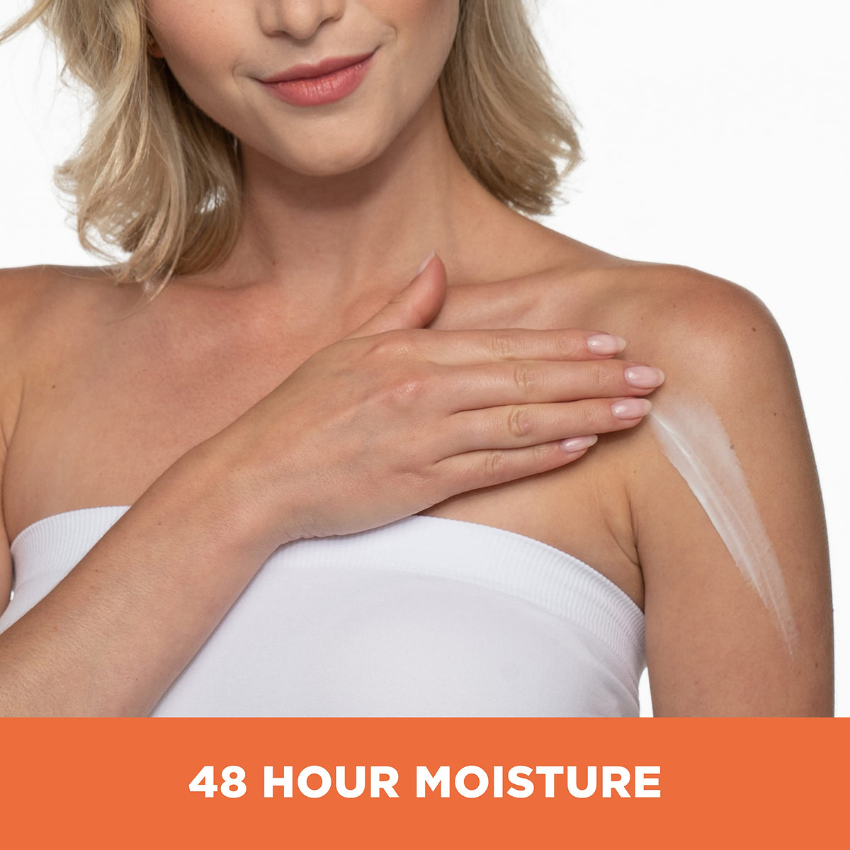 Palmer's lotion being dispensed into hand for easy daily use benefit