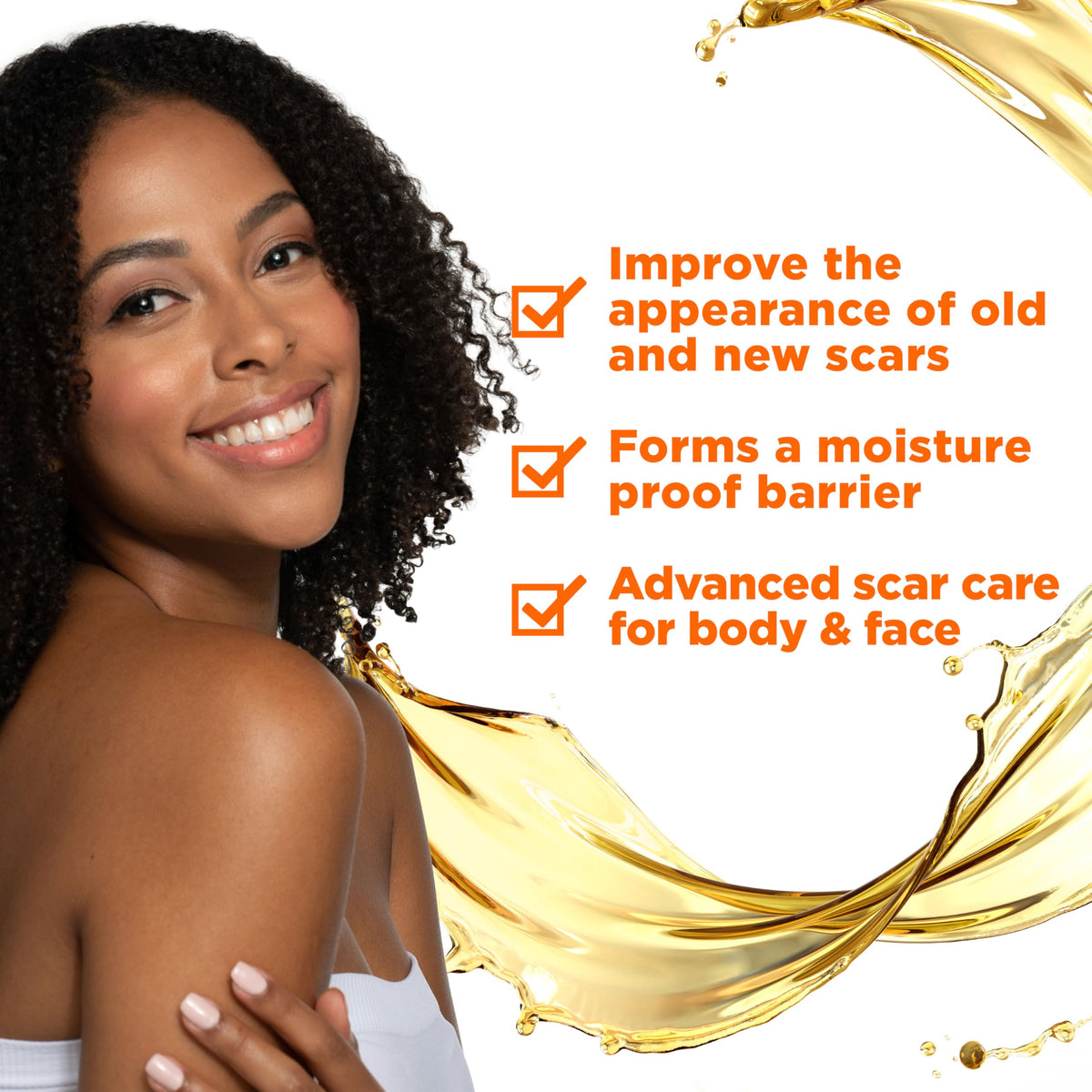 Palmer's scar serum dropper delivering precise dose for targeted care