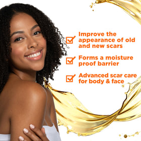 Palmer's scar serum dropper delivering precise dose for targeted care
