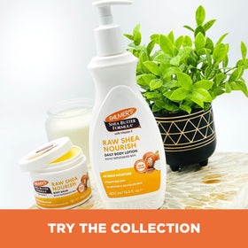 Palmer's lotion on bathroom shelf in lifestyle scene signaling daily routine benefit