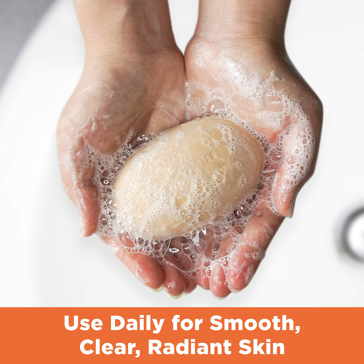 Palmer's soap close-up lather illustrating rich, moisturizing foam