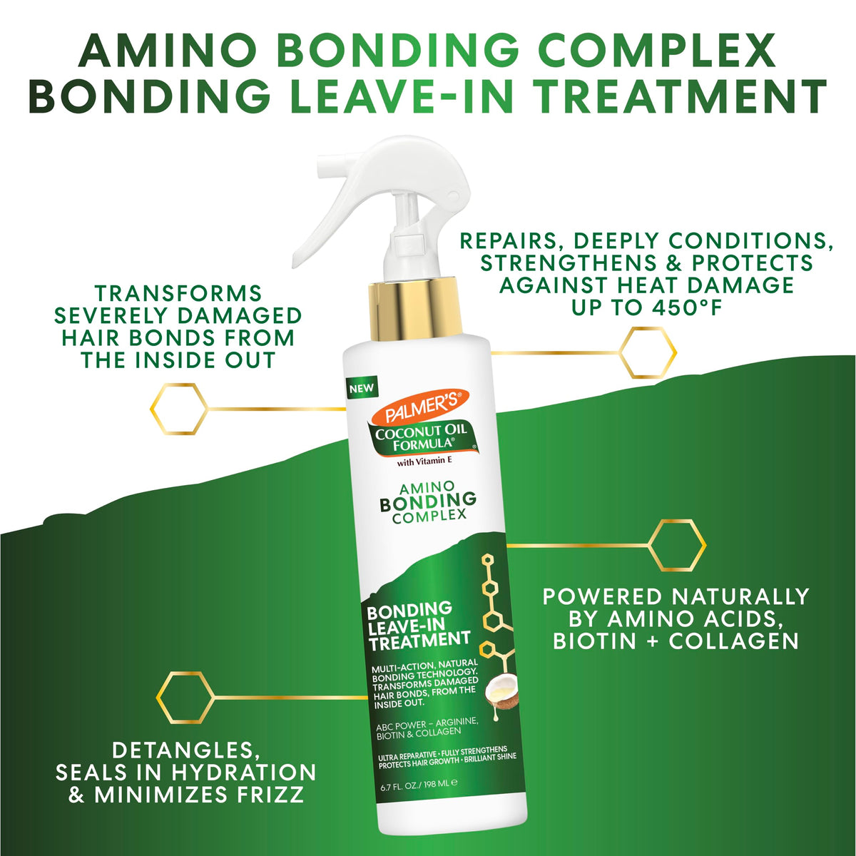 Palmer's spray nozzle dispensing mist for even application and lightweight coverage