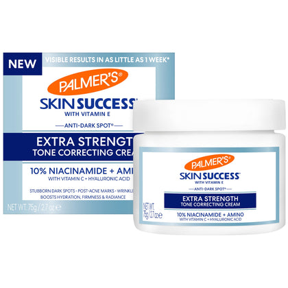 Palmer's tone correcting face cream front packaging showing product benefits