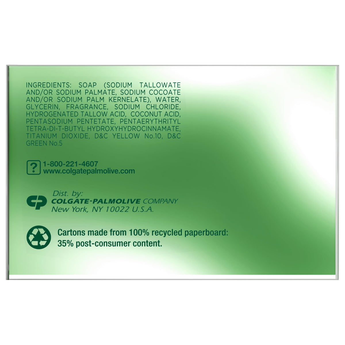 palmolive close-up of bar texture showing smooth lathering surface