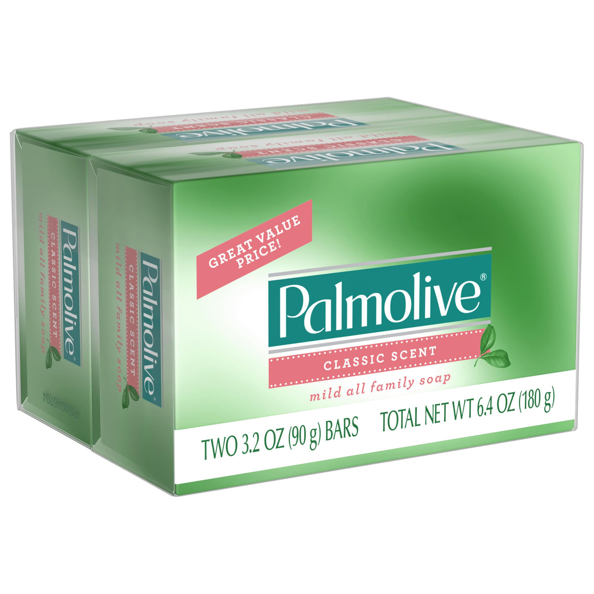 palmolive bar in hand producing lather for effective cleaning