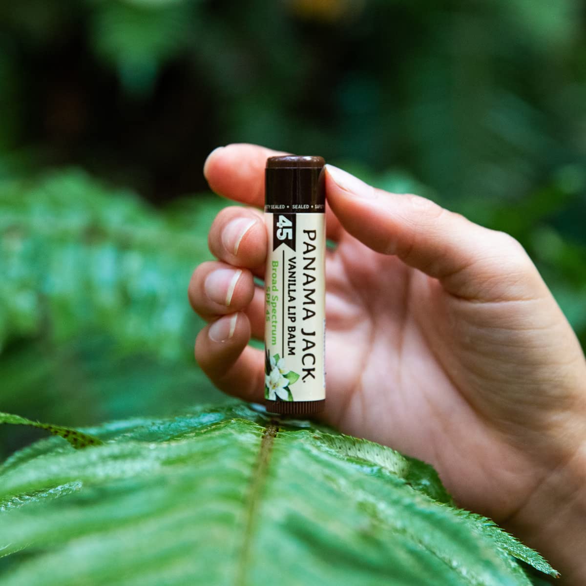 Panama Jack dreamsicle flavor tube close-up suggesting refreshing citrus-vanilla relief