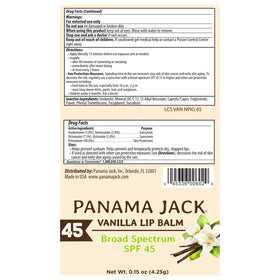 Panama Jack dreamsicle stick with cap removed showing balm tip