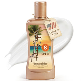 Panama Jack front packaging showing SPF 8 and moisturizing benefits