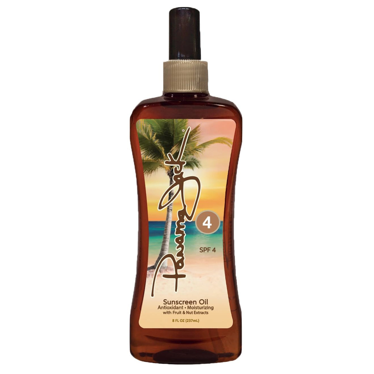Panama Jack front packaging showing bottle and tropical look for easy identification