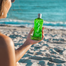 Panama Jack tube chilled in fridge for extra cooling benefit