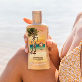 Panama Jack label and ingredients list clearly readable, showing excluded chemicals benefit
