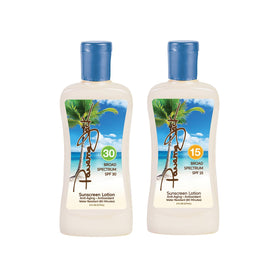 Outdoor picnic scene with Panama Jack duo showing everyday sun protection benefit