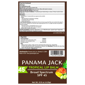 Panama Jack dreamsicle open tube revealing creamy formula for lip comfort