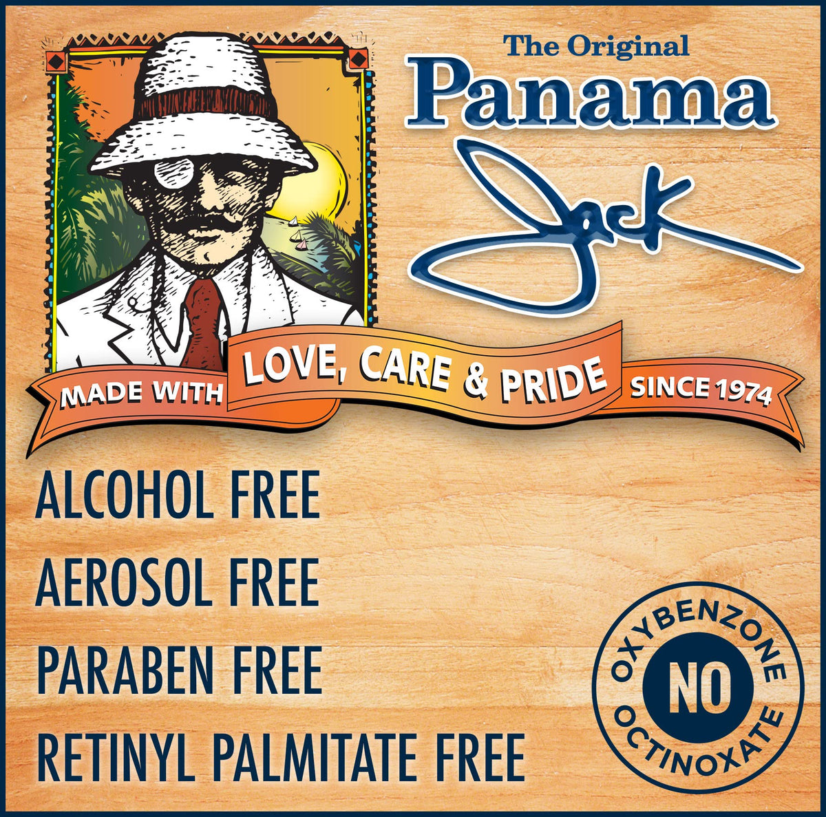 Panama Jack oil texture on skin close-up showing lightweight sheen and moisturizing benefit