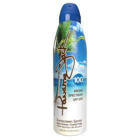 Panama Jack front packaging showing SPF 100 protection and bottle benefits