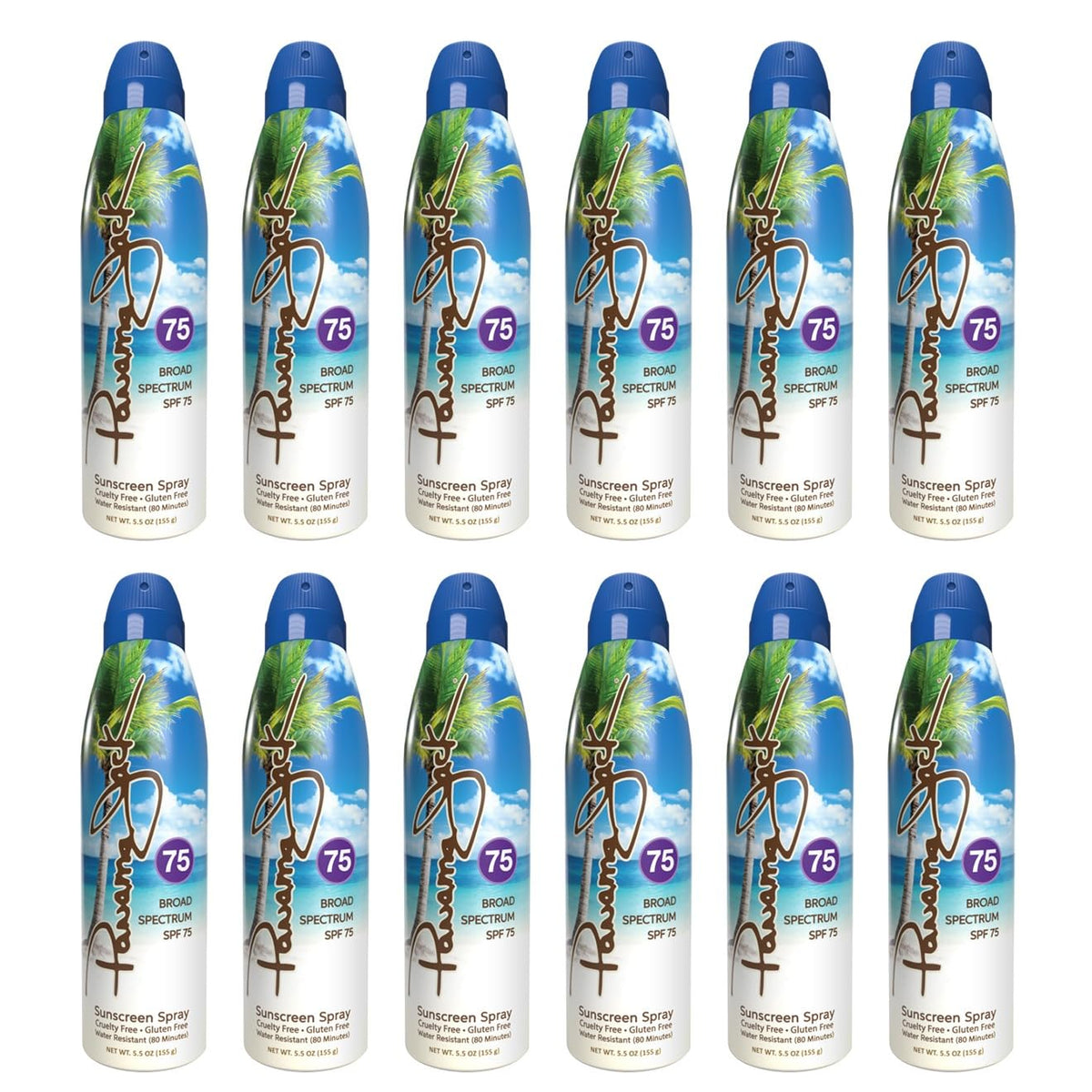 Panama Jack on towel with sunscreen and sunglasses for lifestyle appeal