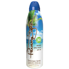 Panama Jack water resistance demo with droplets showing 80 minute protection benefit