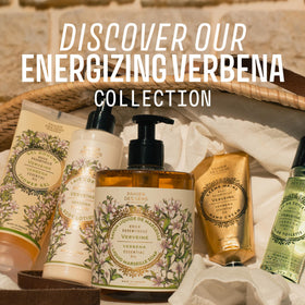 Panier des Sens ingredients arrangement showing vegetable oils and glycerin benefit: moisturizing