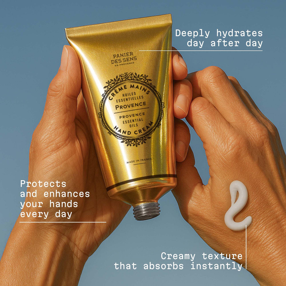 Panier des Sens olive oil ingredient shot highlighting antioxidant skin benefits