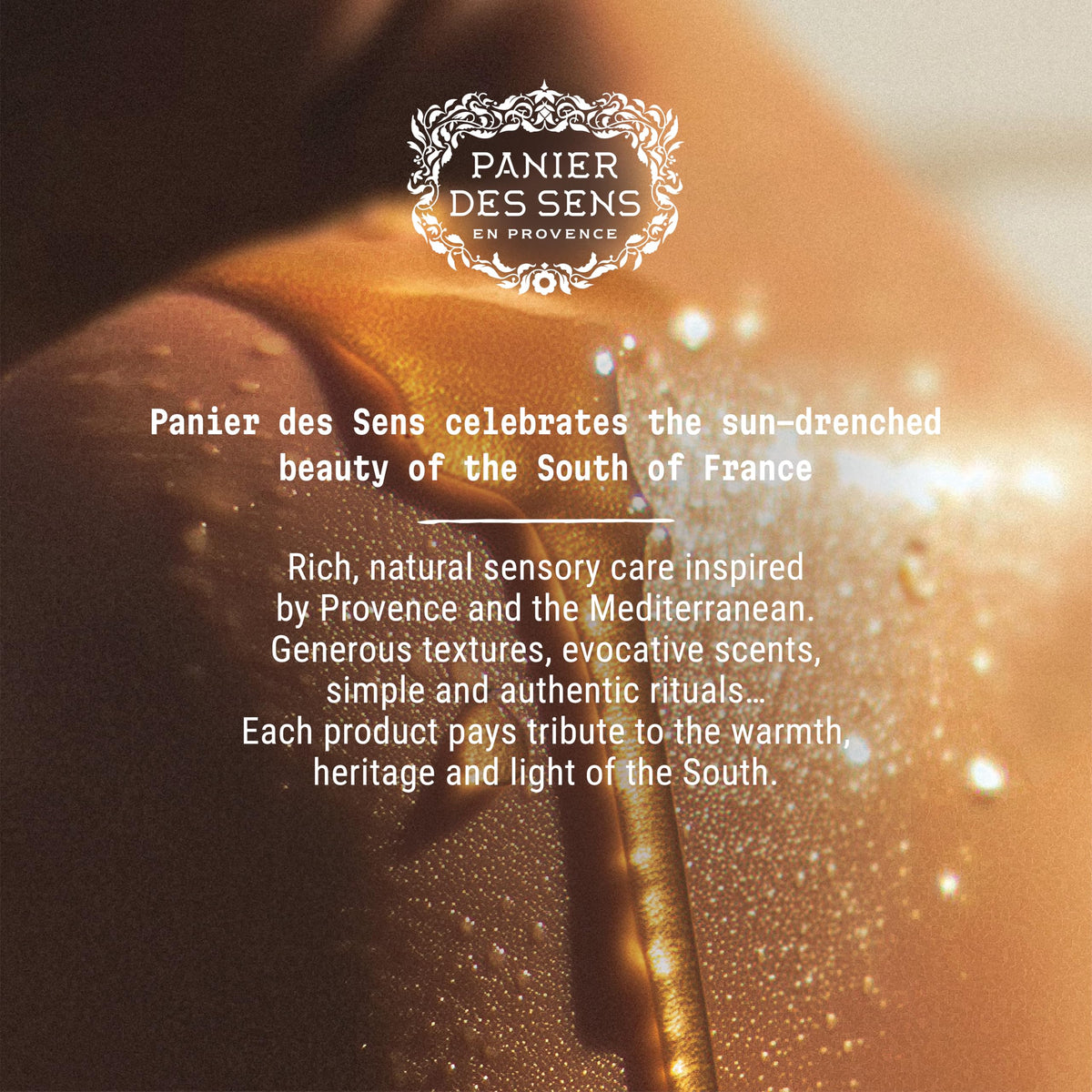 Panier des Sens orange blossom flower and lotion emphasizing botanical fragrance