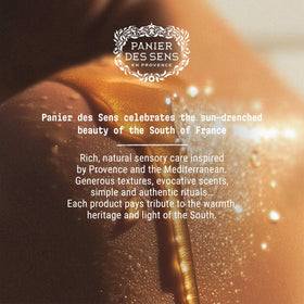 Panier des Sens orange blossom flower and lotion emphasizing botanical fragrance
