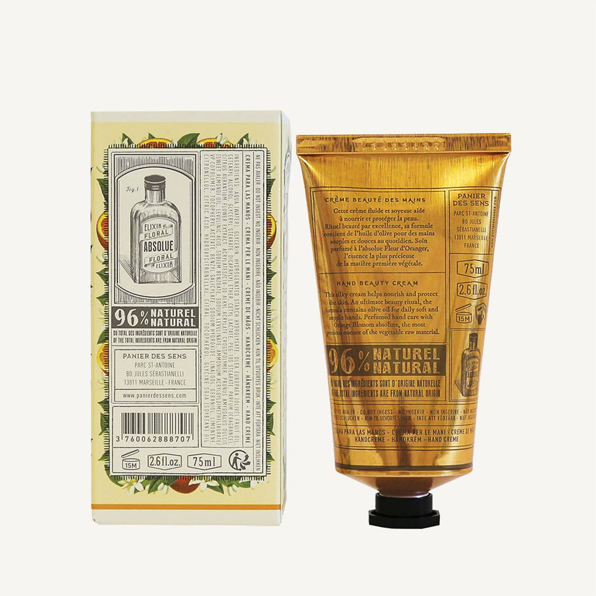 Panier des Sens orange blossom flowers evoking delicate fragrance benefit