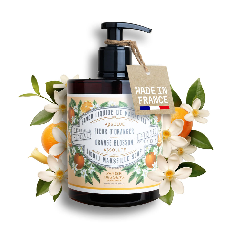Panier des Sens front bottle showing orange blossom scent and volume benefit