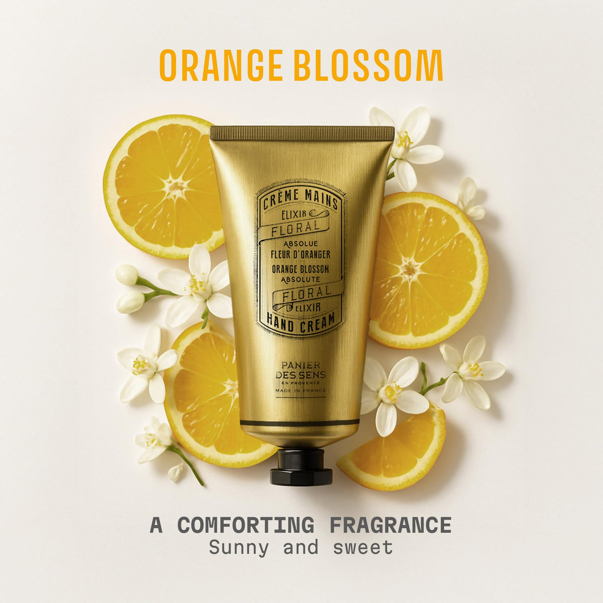 Panier des Sens cream texture at open cap demonstrating quick absorption benefit