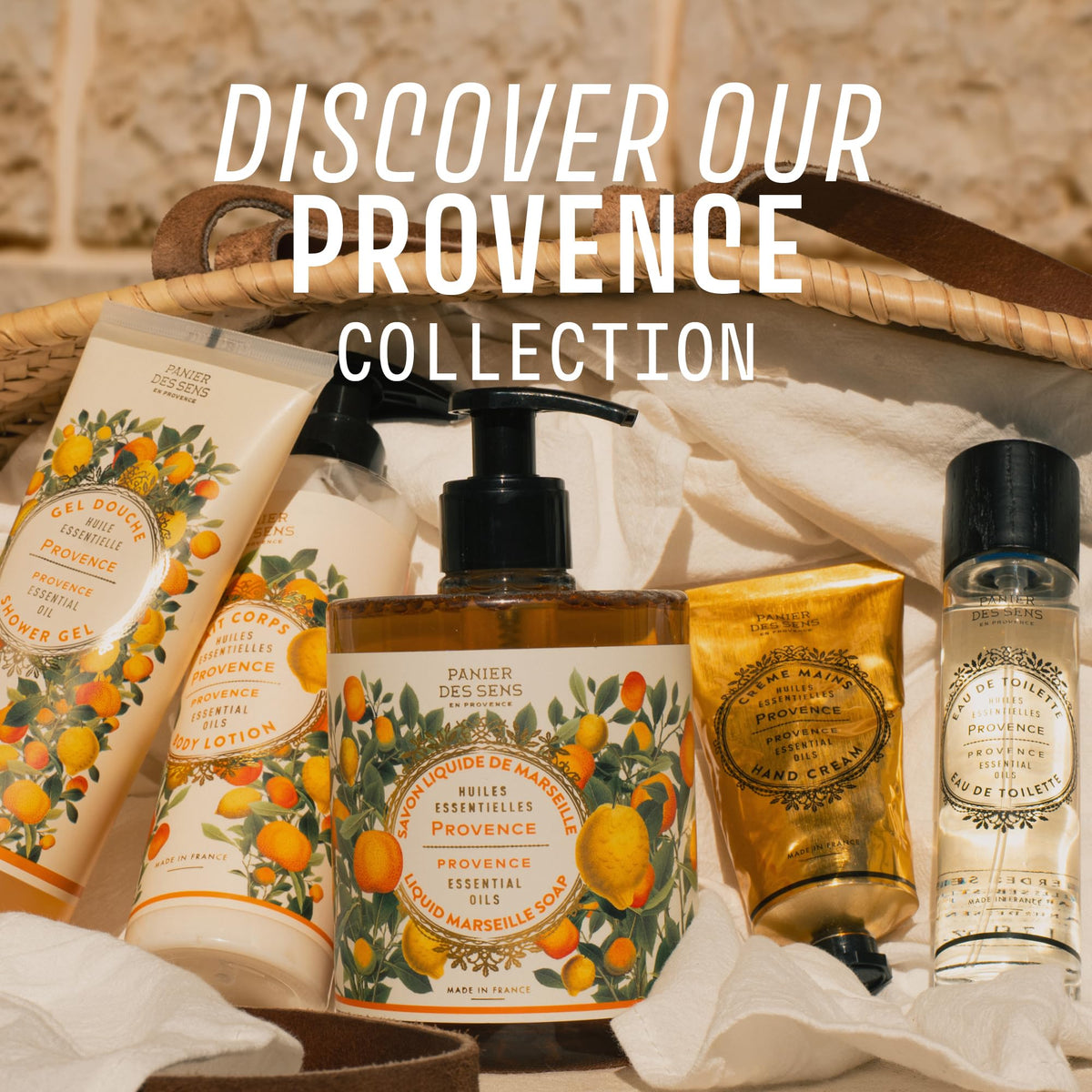 Panier des Sens bottle staged in kitchen giving clean-scent lifestyle benefit