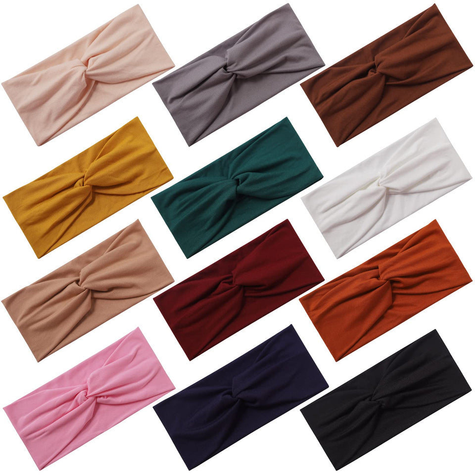 Panleding front packaging showing 12 headbands and set variety benefit