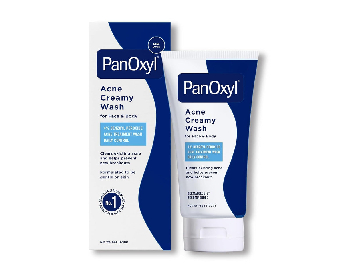 PanOxyl creamy lather texture demonstrating gentle foam for deep pore cleansing