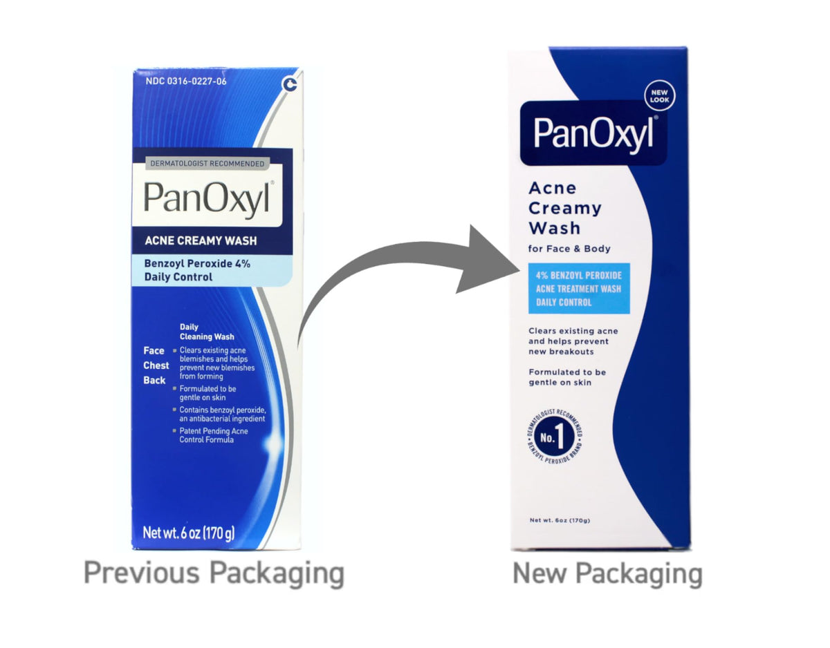 PanOxyl three-pack display emphasizing value and uninterrupted treatment supply
